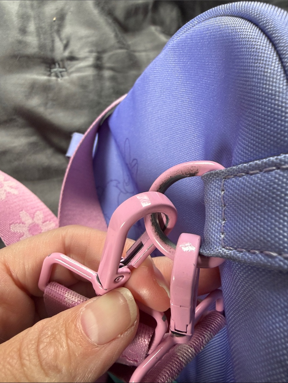 Loungefly Pink, Purple & Teal Minnie & Daisy Mini Convertible Backpack - Picture 3 of 8